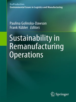 cover image of Sustainability in Remanufacturing Operations
